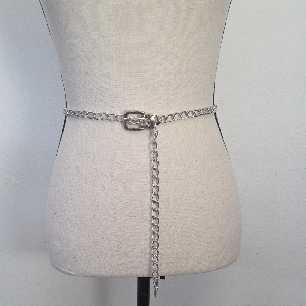 Silver Links Chain Belt (52" Long)